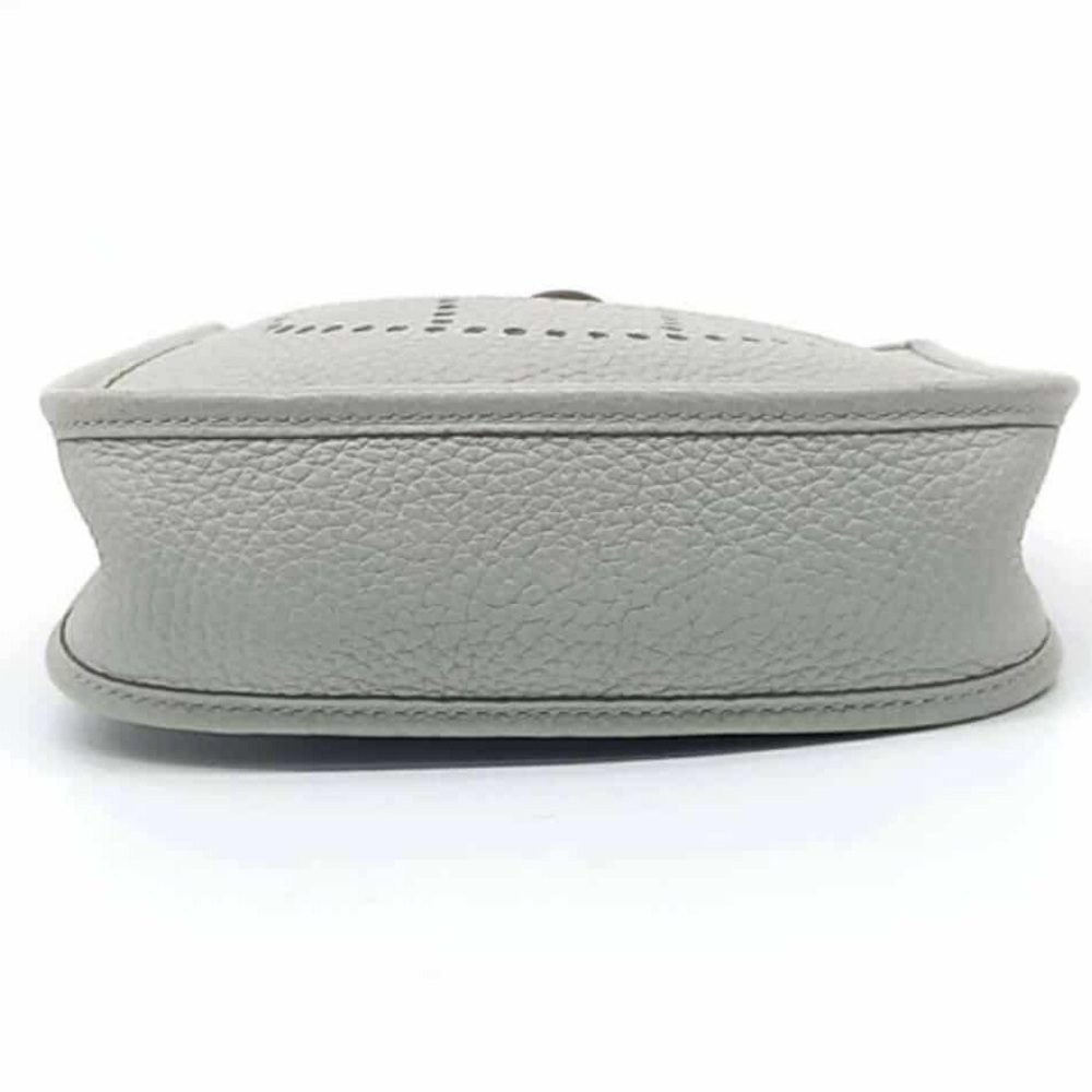 Hermes Evelyne 16 Gray Leather Shoulder Bag - Picture 6 of 6